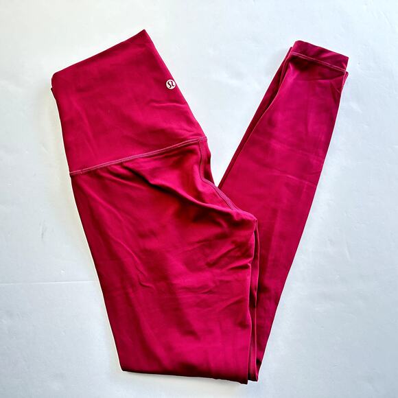 Lululemon Align High-Rise Pant Size 8 Legging 28" Pomegranate Pink Yoga Gym Walk - Picture 2 of 6